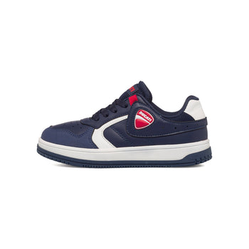 Sneakers blu navy da bambino con logo laterale Ducati, Brand, SKU k262000306, Immagine 0